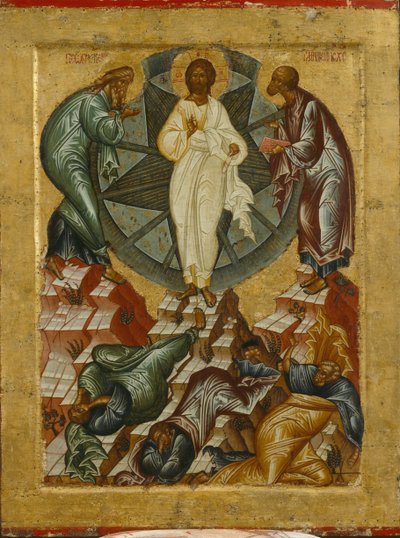 耶稣的变形，1497年 作者 匿名俄罗斯圣像画家