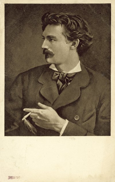 德国艺术家Anselm Feuerbach的自画像 作者 安塞姆·费尔巴哈
