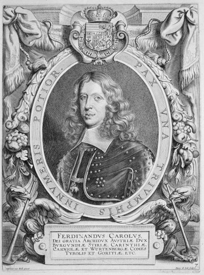 Ferdinand III（1608-57）奥地利大公，神圣罗马帝国皇帝（1637-57），来自&39;Portraits des Hommes Illustres&39;，由Petrus de Iode雕刻，1706年出版 作者 安塞尔姆斯·范·赫勒