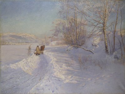 达拉纳降雪后的冬日早晨 作者 安什尔姆·舒尔茨伯格