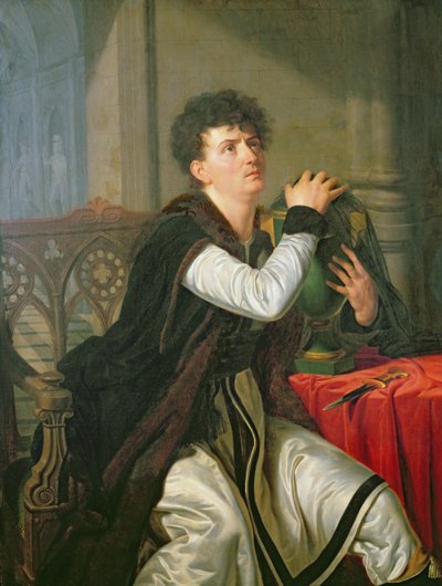 弗朗索瓦·约瑟夫·塔尔马（1763-1826）肖像为哈姆雷特 作者 Anthelme Francois Lagrenee