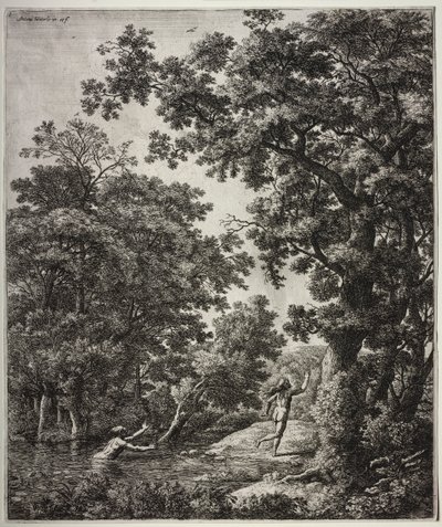 六幅大型直立式风景画，取材于奥维德《变形记》中的场景：阿耳甫斯和阿雷克萨 作者 安东尼滑铁卢