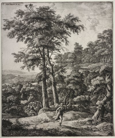 六幅大型直立式风景画，画中的场景出自奥维德的《变形记》：阿波罗与达芙妮 作者 安东尼滑铁卢