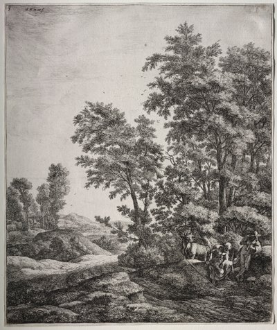 六幅大型直立式风景画，画的是奥维德《变形记》中的场景：墨丘利和阿耳戈斯 作者 安东尼滑铁卢