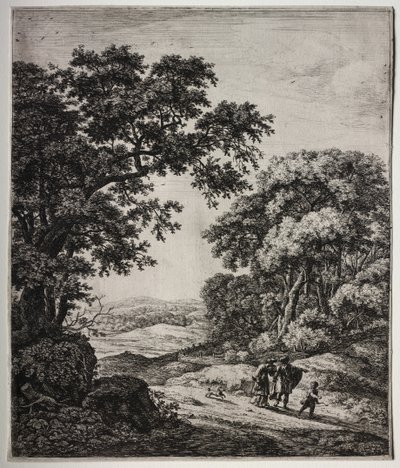 六幅大型直立式风景画，描绘了《旧约》中的场景 作者 安东尼滑铁卢