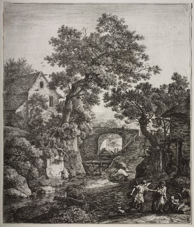 六幅大型直立式风景画，描绘了《旧约》中的场景：西坡拉为儿子行割礼 作者 安东尼滑铁卢