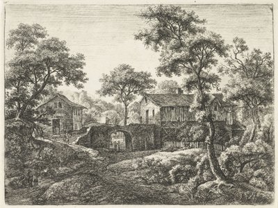 一个村庄的入口大门 风景，A 系列（系列标题） 作者 安东尼滑铁卢