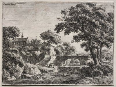 十二幅风景画（H.95-106）：双桥 作者 安东尼滑铁卢