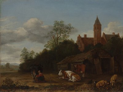 n场面，ca。 1650-55。 作者 安东尼奥·范·博瑟姆（Anthonie van Borssom）