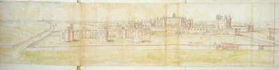 来自北方的汉普顿宫，1544年（笔，墨水和纸上的卫生间） 作者 安东尼·范·登·温加德