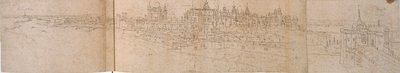 从河边看汉普顿宫，约1550-1560年 作者 安东尼·范·登·温加德