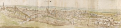 从西北方向看鲁汶的全景，约1550-1570年 作者 安东尼·范·登·温加德