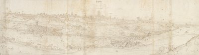 从东方看塞戈维亚的全景，约1560-1570年 作者 安东尼·范·登·温加德