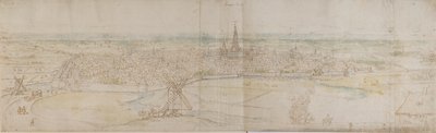 约1545-50年，从西南方向的高处俯瞰海牙市的全景。 作者 安东尼·范·登·温加德