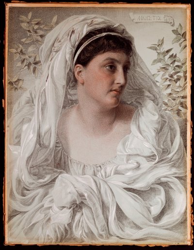 Alcestis：唐纳森夫人的画像，1877年 作者 安东尼·弗雷德里克·奥古斯都·桑迪斯