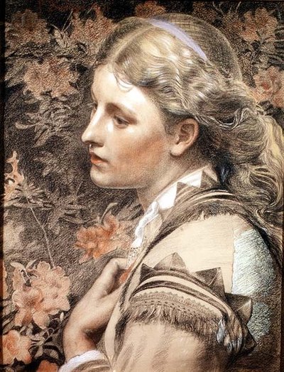 玛丽-桑德斯的画像 作者 安东尼·弗雷德里克·奥古斯都·桑迪斯