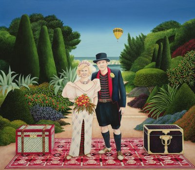 美国婚礼，2000年（丙烯酸船上） 作者 安东尼·索斯科姆