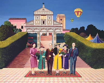 1972年佛罗伦萨婚礼（丙烯酸船上） 作者 安东尼·索斯科姆