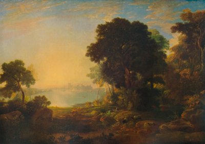 卡那封城堡，c1815-1819，1935年 作者 安东尼·范迪克·科普利·菲尔丁