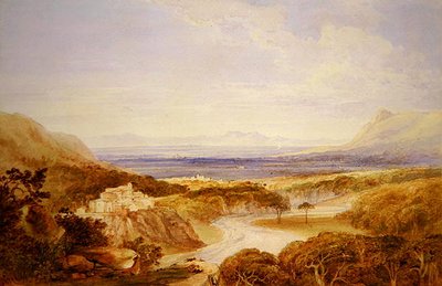 河景（纸上铅笔水彩画） 作者 Anthony Vandyke Copley Fielding