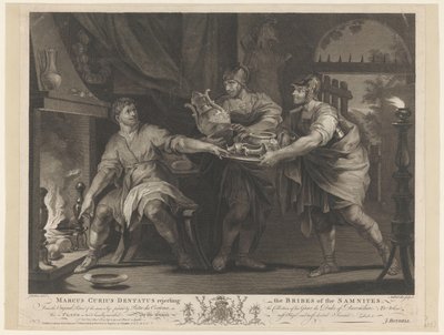 Manius Curius Dentatus weigert de geschenken van de Samnieten（拒绝萨姆尼特人的贿赂
Marcus Curius Dentatus拒绝萨姆尼特人的贿赂（物体上的标题） 作者 Pietro da Cortona