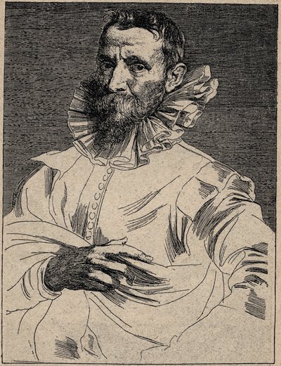Jan Brueghel the Elder（或 Ain，被称为 Brueghel de Velours）（1568-1625） - Jan Brueghel the Elder - 雕刻 Anthony van Dyck 作者 安东尼·范（继）戴克