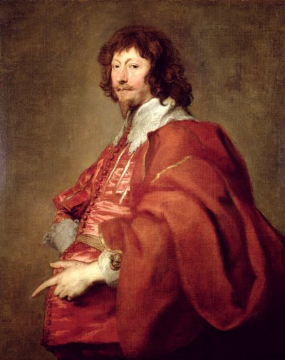 外交官和保皇党人恩迪米恩-波特肖像（布面油画） 作者 安东尼·范（代理）戴克