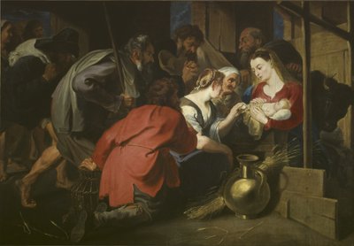 Adoration of the Shepherds, after 1615 (oil on canvas) 作者 安东尼·范（戴克的追随者）