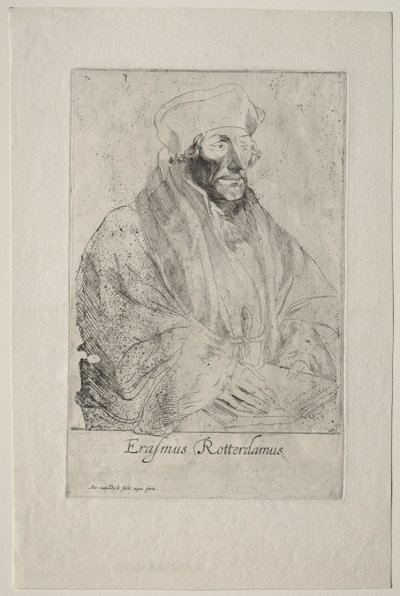 鹿特丹的Desiderius Erasmus。 作者 安东尼·范·戴克
