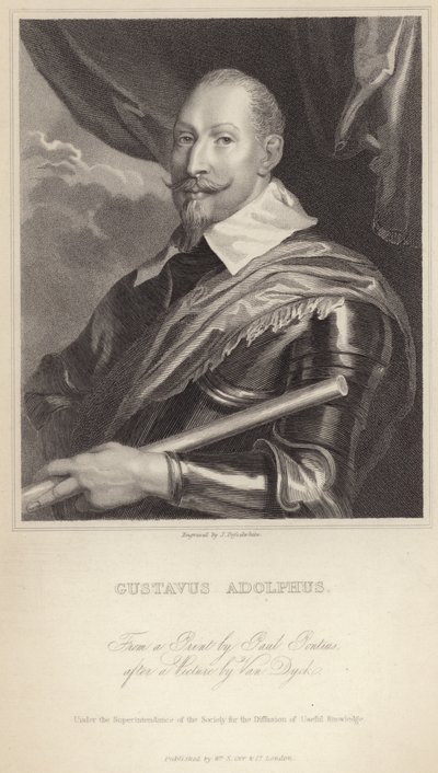 瑞典的Gustavus Adolphus II 作者 安东尼·范·戴克