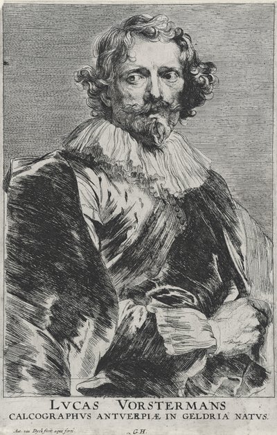卢卡斯·沃斯特曼（Lucas Vosterman），1628年至1632年（刻有纸的蚀刻纸） 作者 安东尼·范·戴克