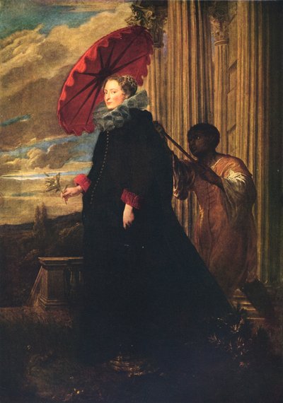 玛凯莎·埃琳娜·格里马尔迪（Marchesa Elena Grimaldi），玛凯妮斯·尼古拉·卡塔尼奥的妻子，c1623 作者 Anthony van Dyck
