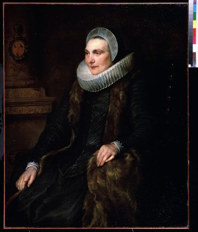 Portrait de Maria Bosschaert (1605-1664)（玛丽亚-博斯查尔特肖像）。凡-戴克（1599-1641 年）的安托尼（安东尼、安东尼、安东或安通）画像 作者 安东尼·范·戴克