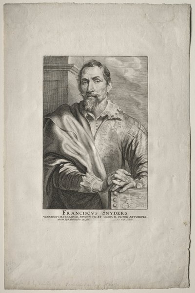 Frans Snyders的肖像。 作者 安东尼·范·戴克