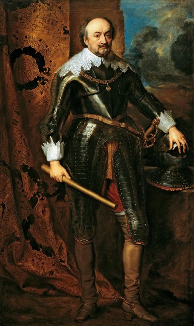 拿骚-锡根约翰八世的肖像1583-1638，1617年。 作者 安东尼·范·戴克