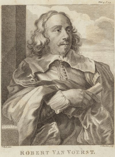 Robert van Voerst的肖像 作者 安东尼·范·戴克
