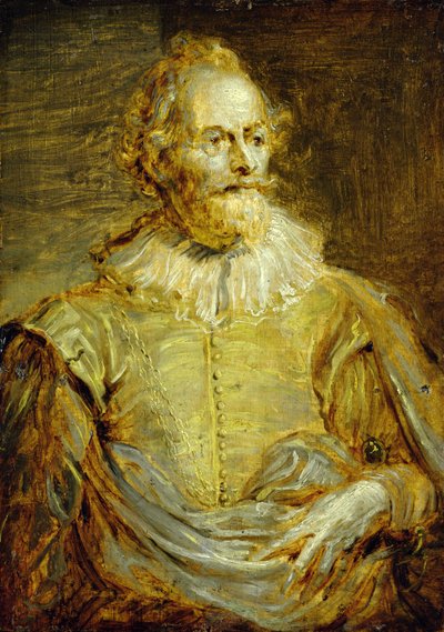参议员Paulus Halmalius的肖像（橡木板上的油） 作者 Anthony van Dyck