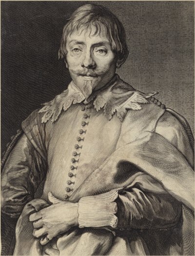 Willem Hondius的肖像 作者 Anthony van Dyck