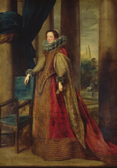 一位女士的肖像，被认为是Marquise Geromina Spinola-Doria de Genes 作者 Anthony van Dyck