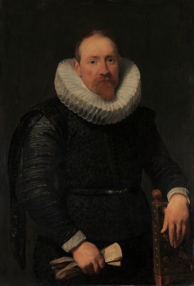 一个男人的肖像，约。 1618。 作者 Anthony van Dyck