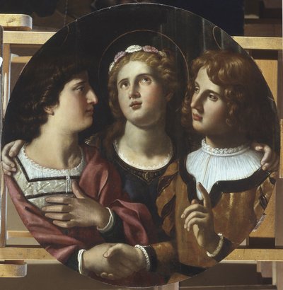 St. Cecilia between St. Tiburtius and Valerianus 作者 格拉米塔葡萄酒
