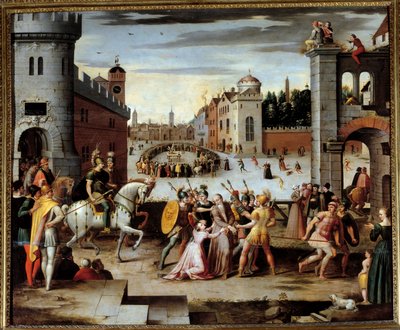 Thomas More（1478-1535）英国哲学家和财政大臣的逮捕和酷刑。 亨利八世国王要求牧师和托马斯·莫尔，然后是其他平民，宣誓承认国王的精神至高无上。 更多，拒绝这样做，被囚禁在拖船 作者 卡隆的安东尼（跟随者）