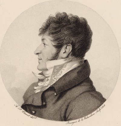 作曲家查尔斯-亨利-普兰塔德1764-1839的肖像，1806年。 作者 Antoine Achille Bourgeois de La Richardiere