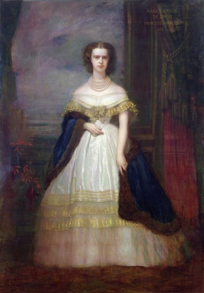 Marie-Clotilde Therese Louise（1843-1911）萨沃伊公主，1860年 作者 安东尼·奥古斯特·欧内斯特·赫伯特或赫伯特