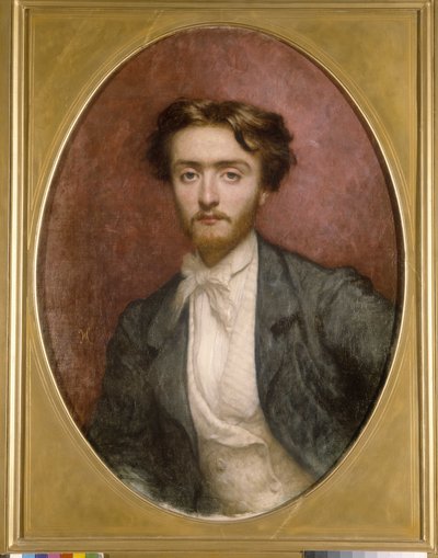 Portrait of Pierre Pastre (oil on canvas) 作者 安东尼·奥古斯特·欧内斯特·赫伯特或赫伯特