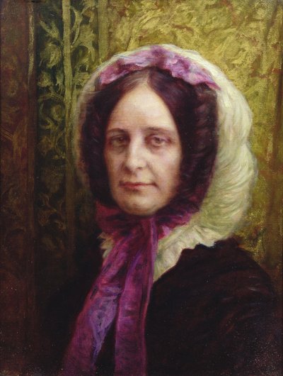 Villeguy男爵夫人的肖像 作者 Antoine Auguste Ernest Herbert or Hebert