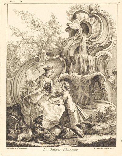 Le Galand Chasseur, 1736年。 作者 安托万·艾夫林（Antoine Aveline）