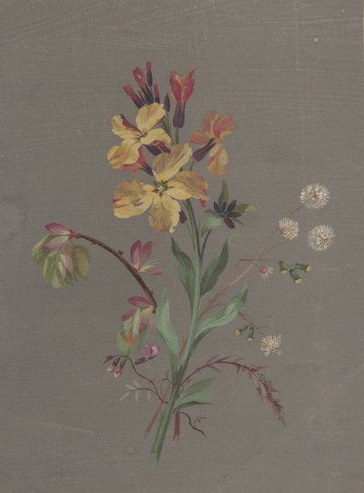 花卉设计，约1820年。 作者 安托万·伯戎（Antoine Berjon）
