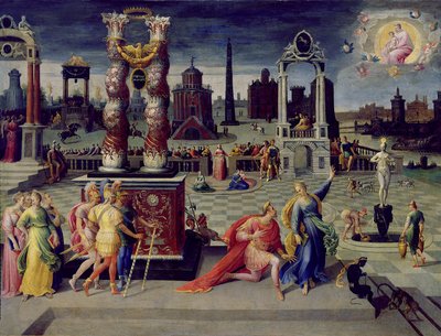 奥古斯都和Tiburtine Sibyl 作者 Antoine Caron