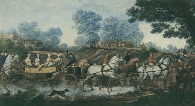 亨特会议，由Philibert Louis Debucourt（1755-1832）于19世纪初刻 作者 安东尼·查尔斯·贺拉斯·韦尔内